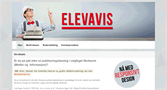 Desktop Screenshot of elevavis.no